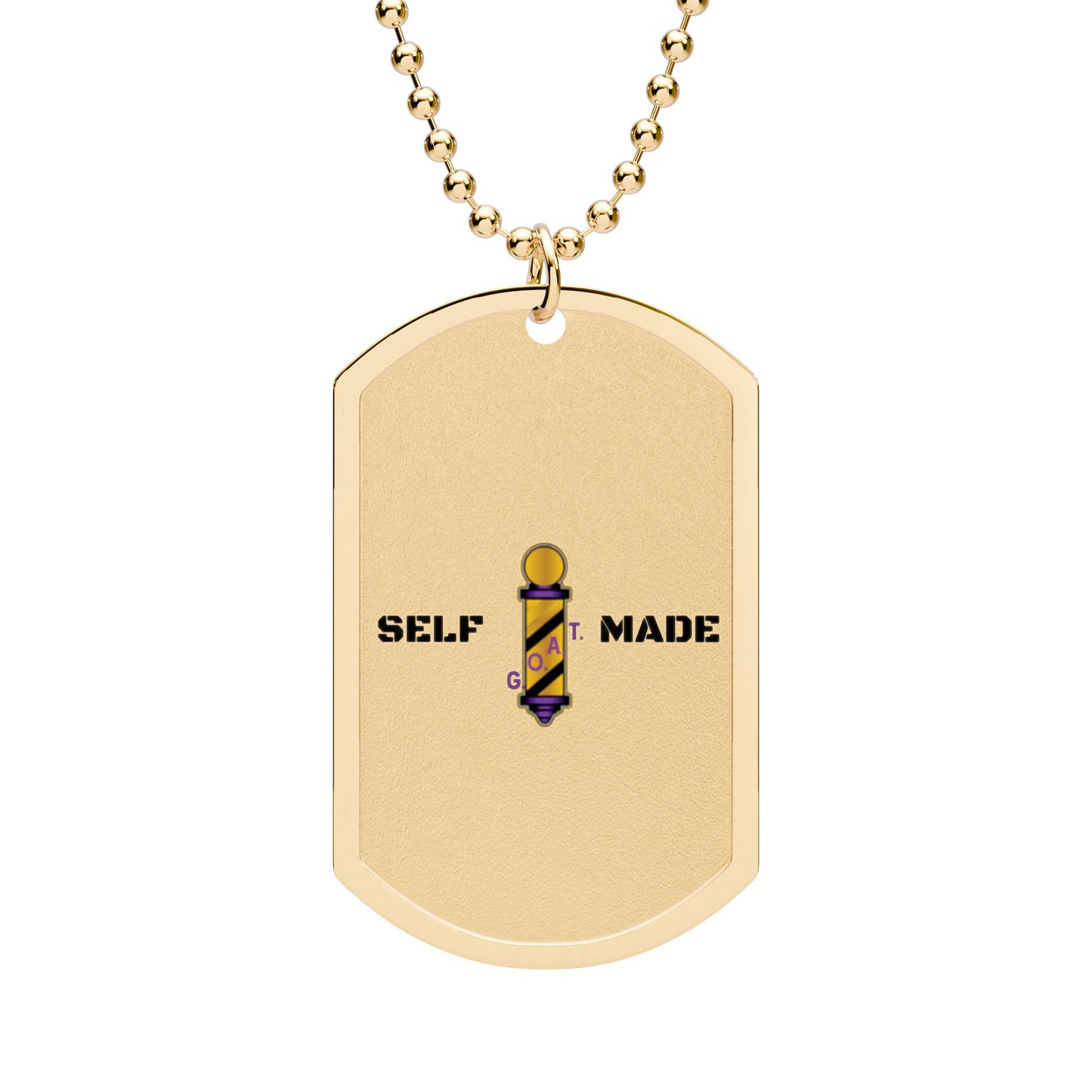 Luxury stainless steel self made Dog Tag with Chain