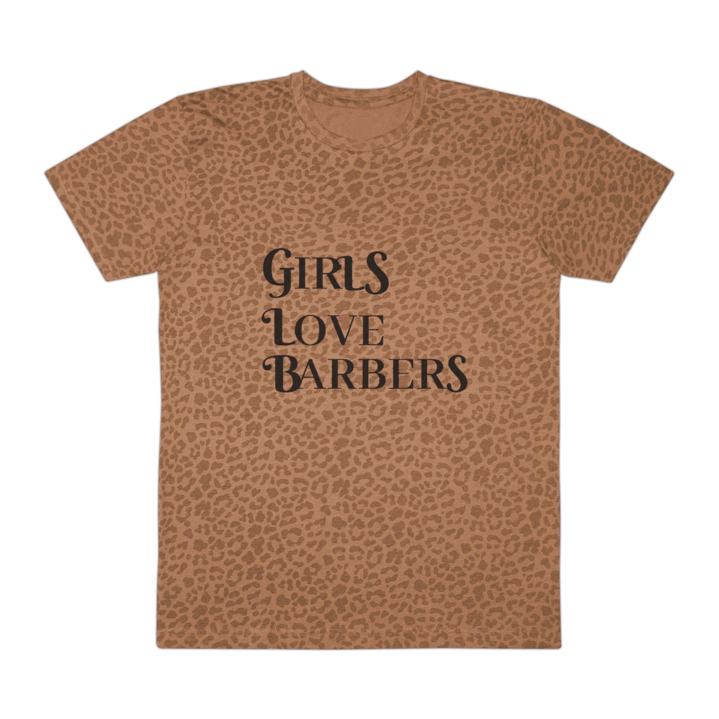 Luxury Girls Love Barbers leopard T shirt