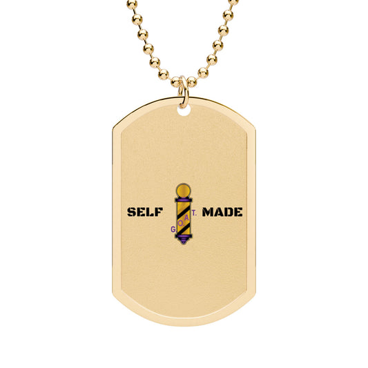 Luxury stainless steel self made Dog Tag with Chain