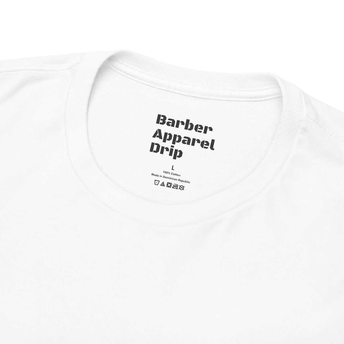 Girls Love Barbers luxury cotton T shirt white