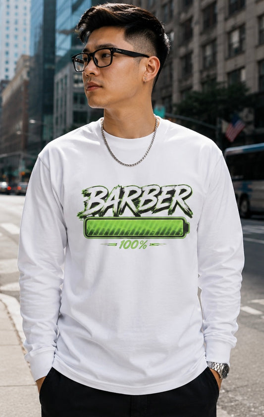 Luxury Barber charge long sleeve T shirt