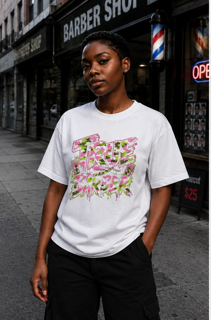 Luxury True Barber T shirt (white)