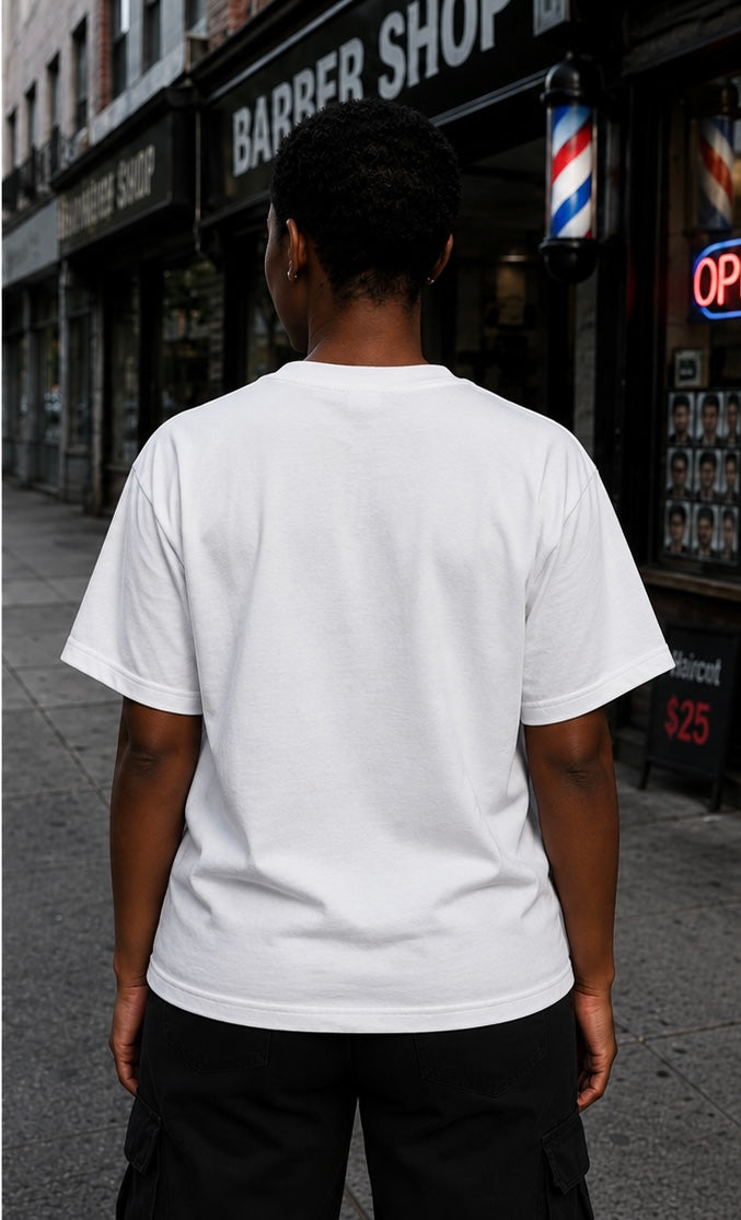 Luxury True Barber T shirt (white)