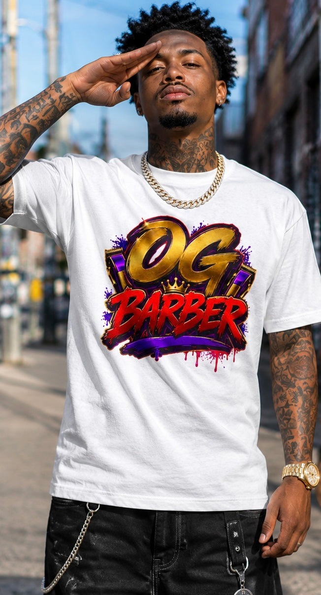 Luxury OG Barber T shirt (white)