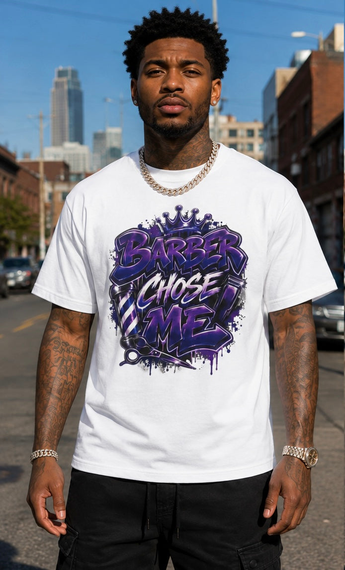 Luxury Barber chose me T shirt (white)