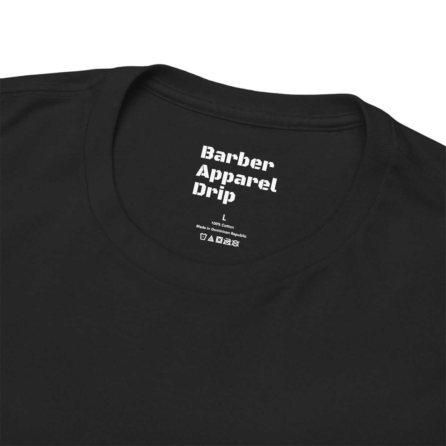 Girls Love barbers cotton T shirt black