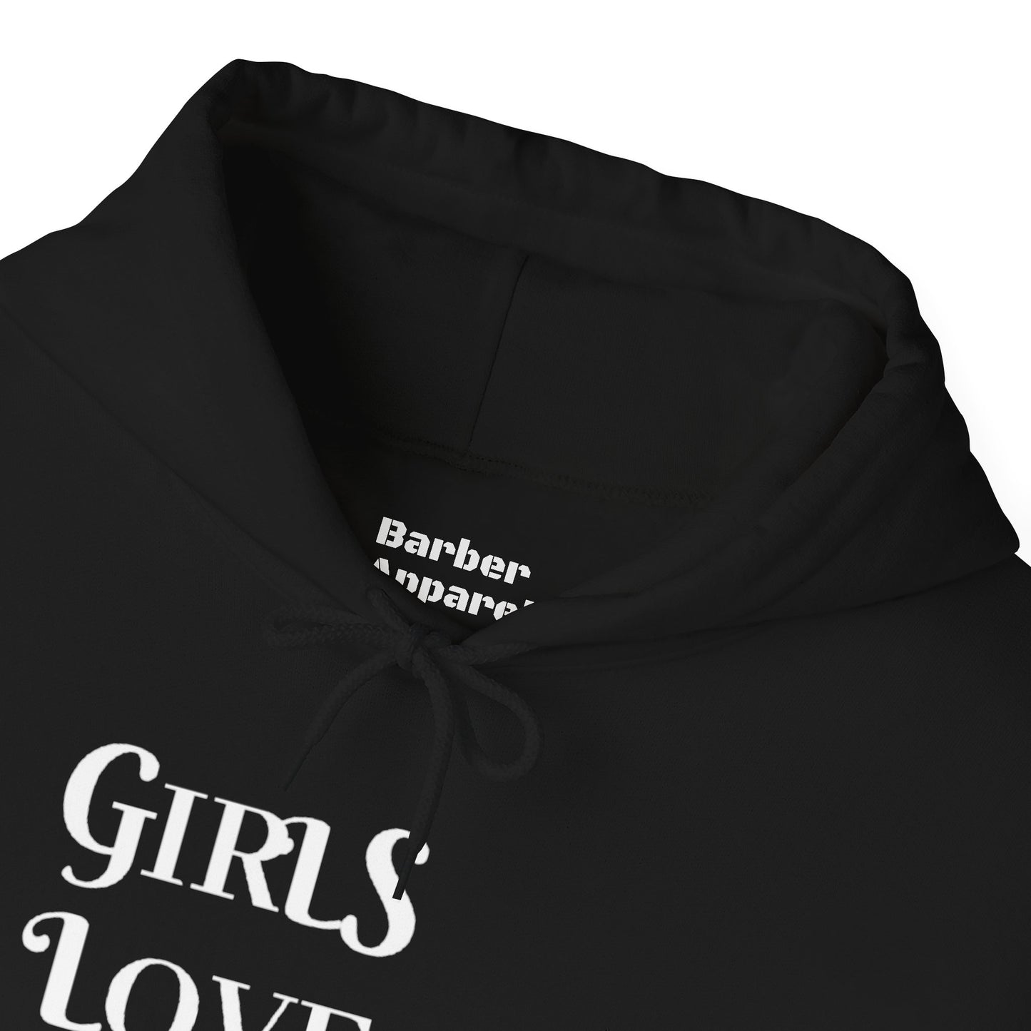 Luxury Girls Love Barbers hoodie black